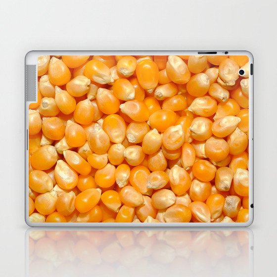 Popcorn Kernels Food Pattern Photograph Laptop & iPad Skin