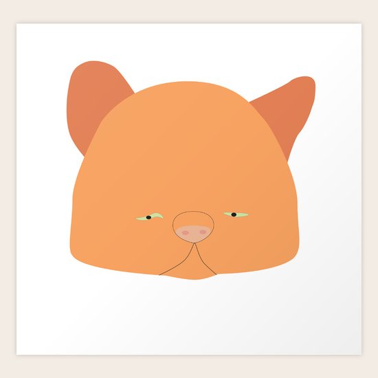 Pussy Laranja Art Print