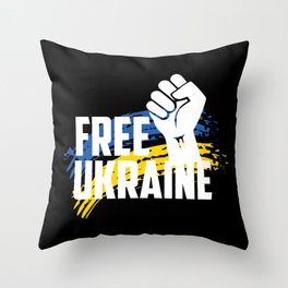 Free Ukraine Throw Pillow