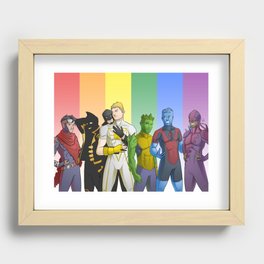 Superhero Pride (Male) Recessed Framed Print