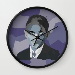 Franz Kafka Wall Clock