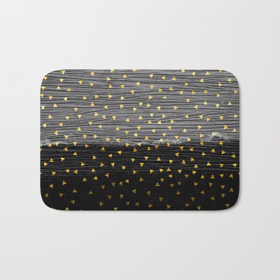 Charcoal Slate Confetti Bath Mat