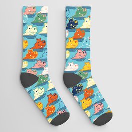 Happy Hippo Family Socks