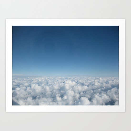 Fluffy Clouds I Art Print