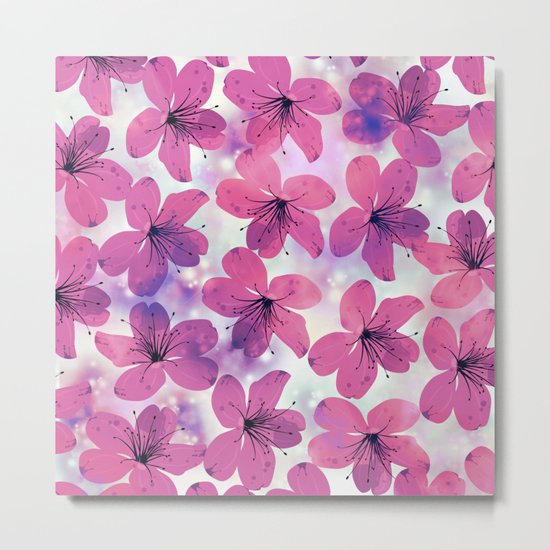Floral Pattern B Metal Print
