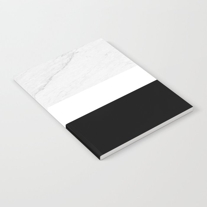 Marble Black White Notebook
