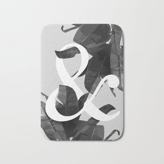 Botanical Ampersand Bath Mat