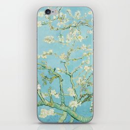 Blue Sky Floral Spring Life cycle Almond Blossom Van Gogh iPhone Skin