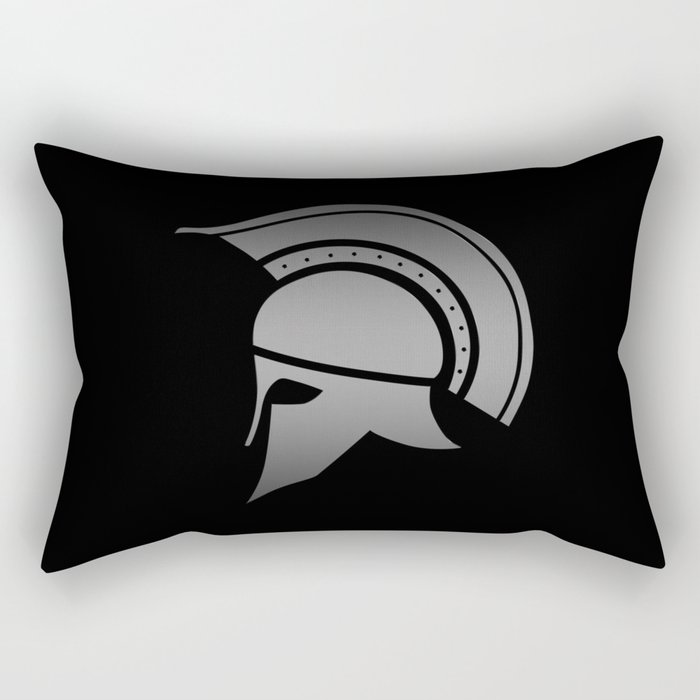 Ancient Greek Spartan Helmet Rectangular Pillow