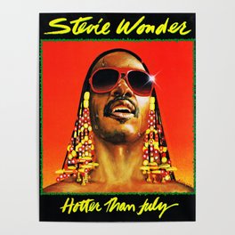 stevie wonder hotter than july tour 2020 logo muncrat Poster