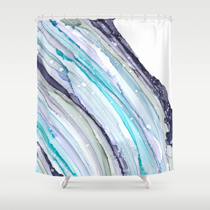 Geode Art Shower Curtain By Paintingsbyagnes Society6