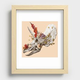 dinosaur skull Recessed Framed Print