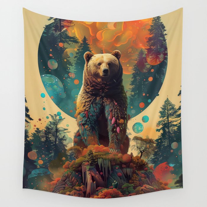 Spirit Bear Wall Tapestry