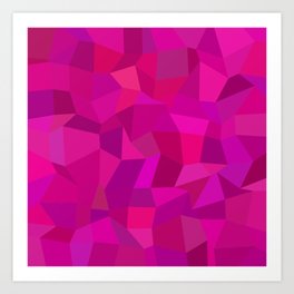 Fuchsia Fun Vibrant Shapes Art Print