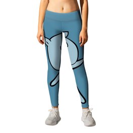 Piggy (Blue) Leggings