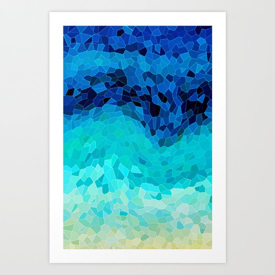 INVITE TO BLUE Art Print