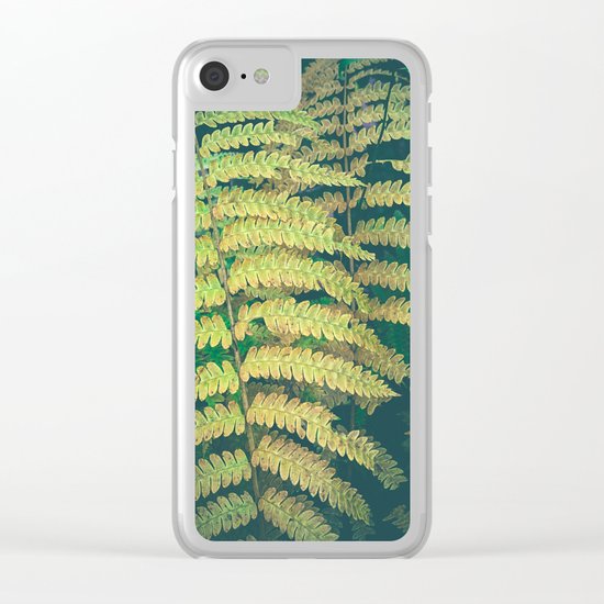 Woodland Fern Clear iPhone Case