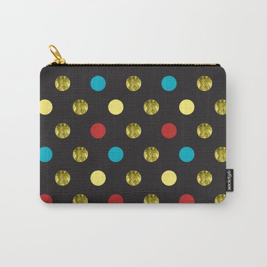 Golden Dots Carry-All Pouch