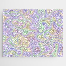 Trippy Colorful Squiggles Jigsaw Puzzle