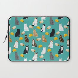 Cat breed tacos and burritos cute kitty lover pet gifts must have mexican food night Laptop Sleeve