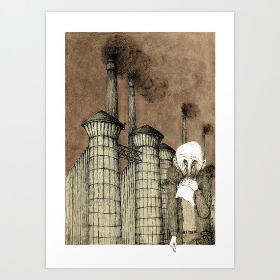 Making Acid Rain (Vintage colours) Art Print