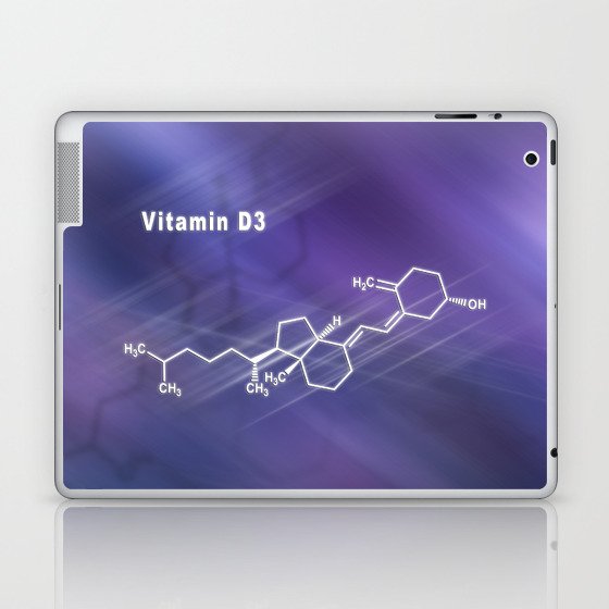 Vitamin D3, Structural chemical formula Laptop & iPad Skin