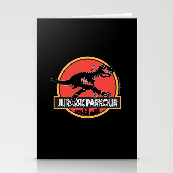 Jurassic Parkour Stationery Cards