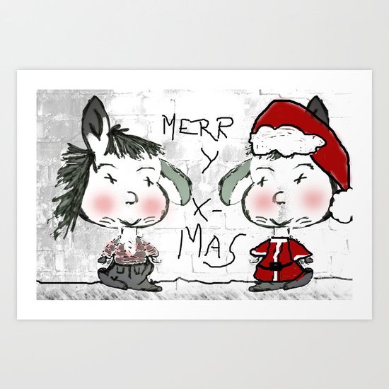 Merry X-Mas Art Print