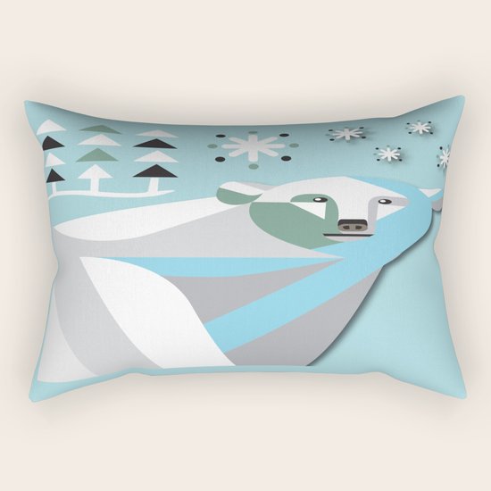 Polar Bear Rectangular Pillow