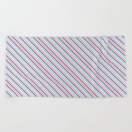 Straight Lines Pattern Beach Towel