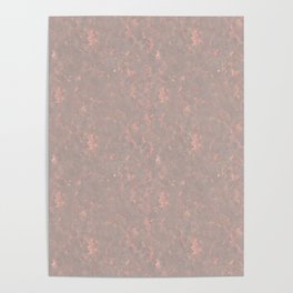Pink and Grey Stone Texture Poster