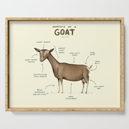 Anatomy of a Goat Serving Tray