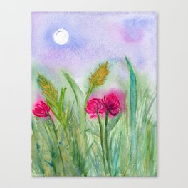 moonlit meadow Canvas Print
