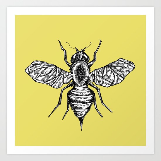 Bee Art Print