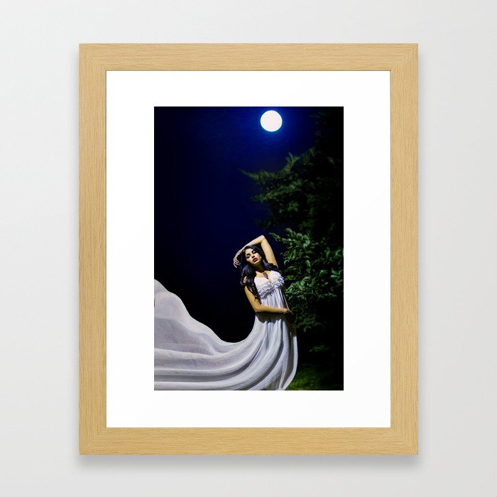 By the Light of the Moon Framed Art Print