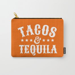 Tacos & Tequila (Orange) Carry-All Pouch