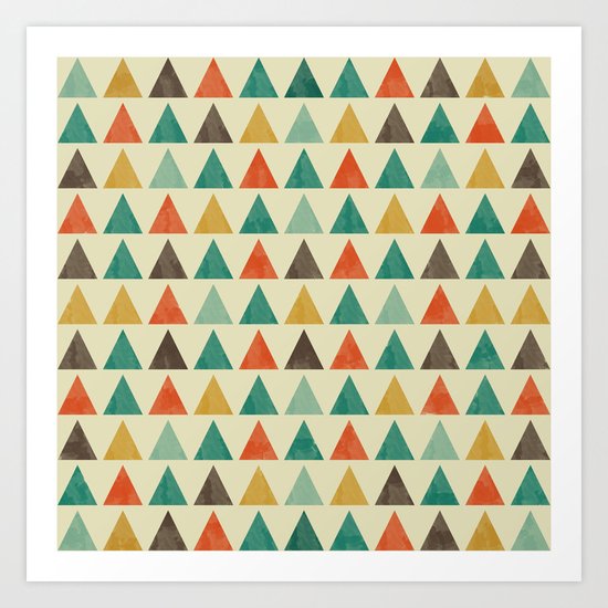 Lovely geometric Pattern VII Art Print