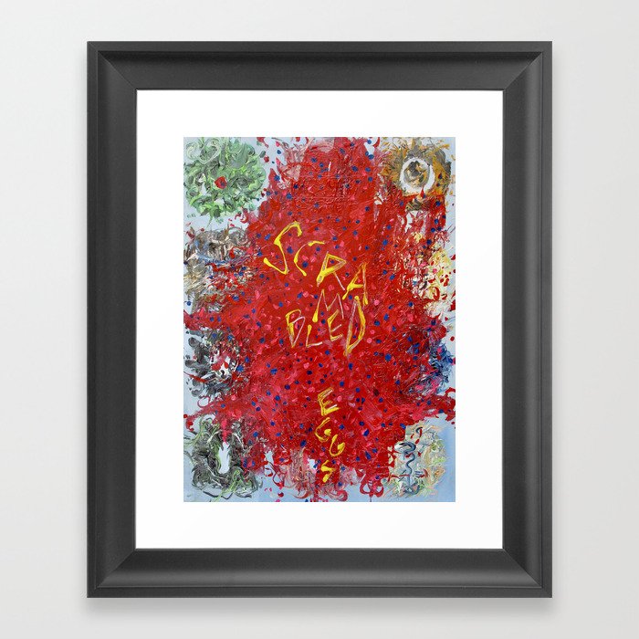 SCRAMBLED EGGS Framed Art Print