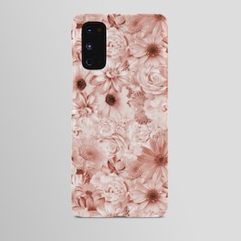 rosewood pink floral bouquet aesthetic assemblage Android Case