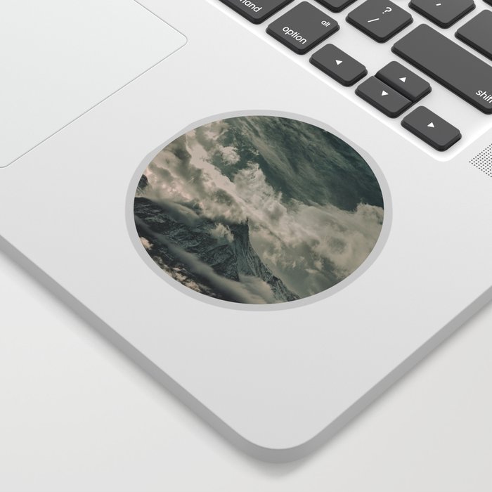 Cloud Mountain in the Canadian Wilderness Sticker