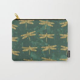Golden Dragonflies Carry-All Pouch