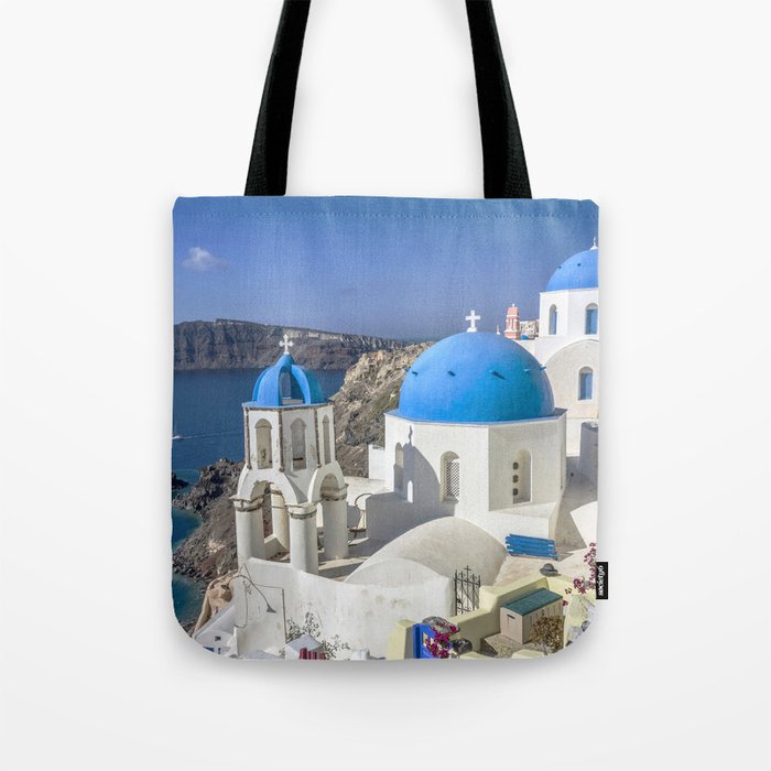 Santorini, Oia Village, Greece Tote Bag