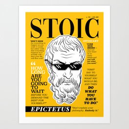 Stoic. Epictetus Art Print