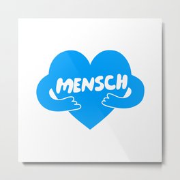 Mensch Metal Print | Illustration, Funny, Love, Typography 