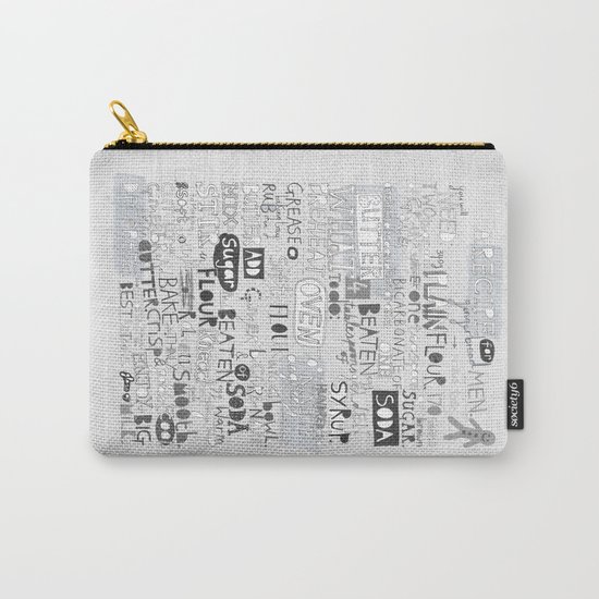 A recipe for gingerbread. Carry-All Pouch