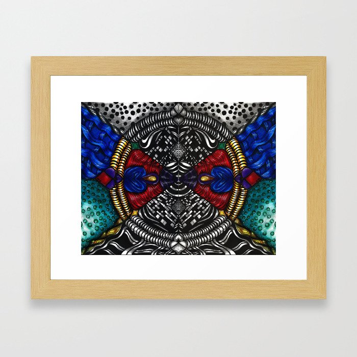 Hearts and Diamonds (Color) Framed Art Print