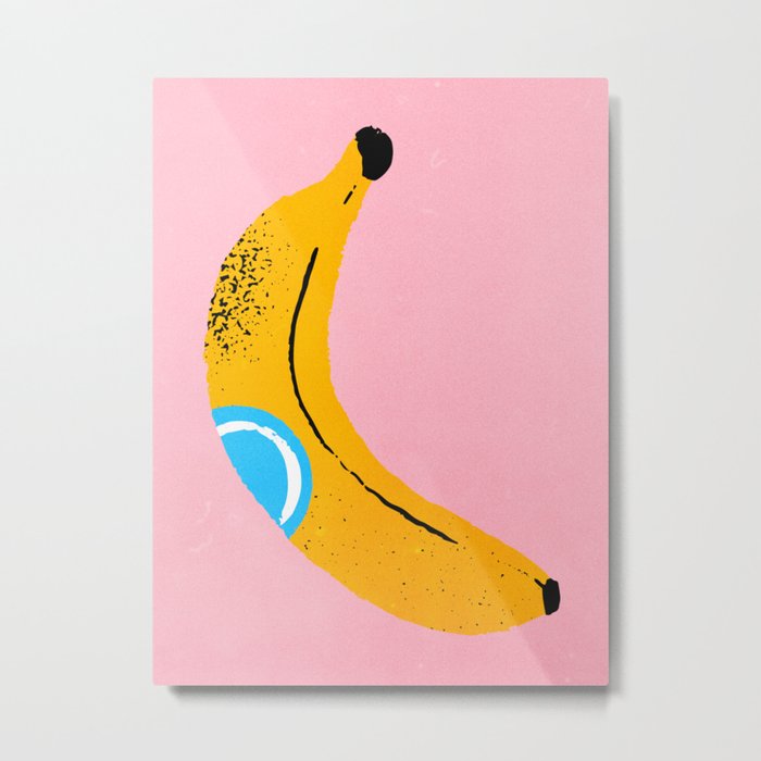 Banana Pop Art Metal Print