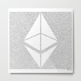 Binary Ethereum Metal Print | Moon, Altcoins, Ethereum, Typography, Rocket, Cryptocurrency, Technology, Black And White, Monero, Reddcoin 