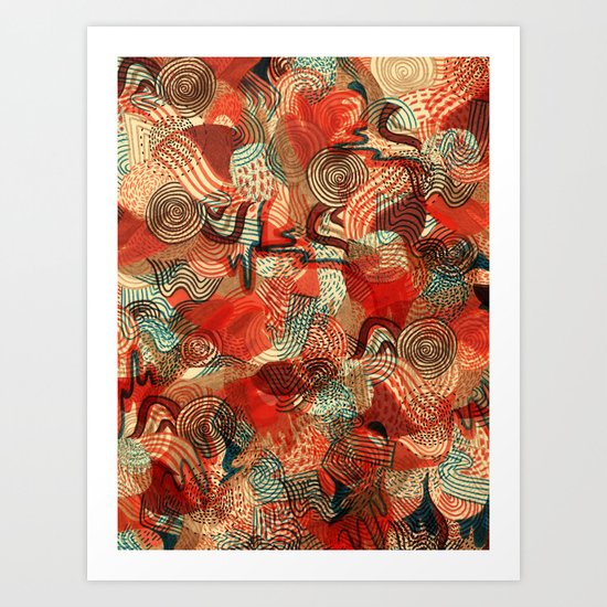 Melting Mix Art Print
