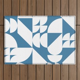 Geometrical modern classic shapes composition 18 Outdoor Rug
